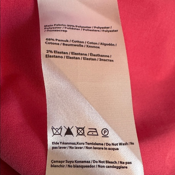 ANTHROPOLOGIE Exquise Tobie Button Front Pleated Shirt Dress Mini Pink Party M - Picture 8 of 8